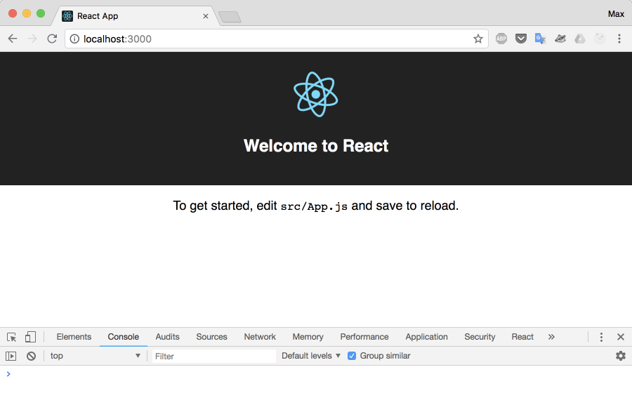 welcome to react