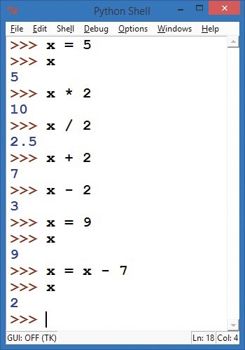 Python remembers our variable’s value for as long as we want.